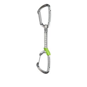 Climbing Technology Lime-M Rinvio In Dyneema Da 12 Cm, Unisex, Moschettoni Misti, Verde/Grigio, Per Arrampicata E Alpinismo - 2